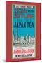 New York Skyline Tea-null-Mounted Art Print