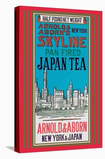 New York Skyline Tea-null-Stretched Canvas