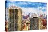 New York Skyline V - In the Style of Oil Painting-Philippe Hugonnard-Stretched Canvas
