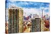 New York Skyline V - In the Style of Oil Painting-Philippe Hugonnard-Stretched Canvas