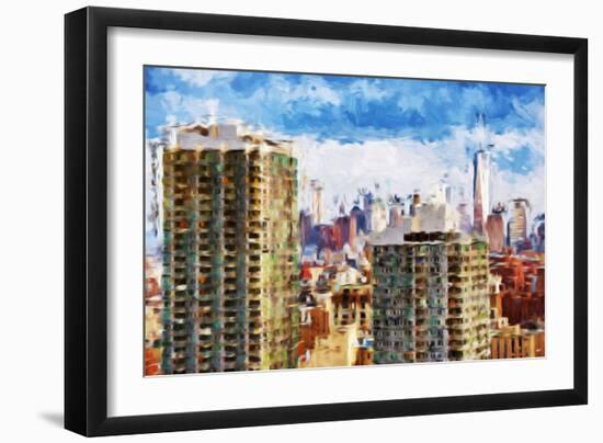 New York Skyline V - In the Style of Oil Painting-Philippe Hugonnard-Framed Giclee Print