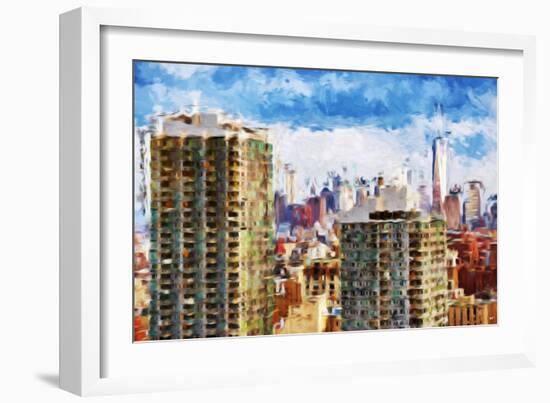 New York Skyline V - In the Style of Oil Painting-Philippe Hugonnard-Framed Giclee Print