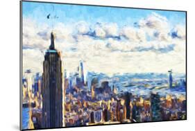 New York Skyline VI - In the Style of Oil Painting-Philippe Hugonnard-Mounted Giclee Print