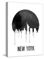New York Skyline White-null-Stretched Canvas