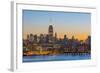 New York Skyline with Midtown, Manhattan and Empire State Building Viewed across Hudson River-Alan Copson-Framed Photographic Print