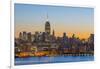 New York Skyline with Midtown, Manhattan and Empire State Building Viewed across Hudson River-Alan Copson-Framed Photographic Print