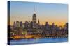 New York Skyline with Midtown, Manhattan and Empire State Building Viewed across Hudson River-Alan Copson-Stretched Canvas