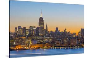 New York Skyline with Midtown, Manhattan and Empire State Building Viewed across Hudson River-Alan Copson-Stretched Canvas