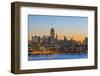 New York Skyline with Midtown, Manhattan and Empire State Building Viewed across Hudson River-Alan Copson-Framed Photographic Print