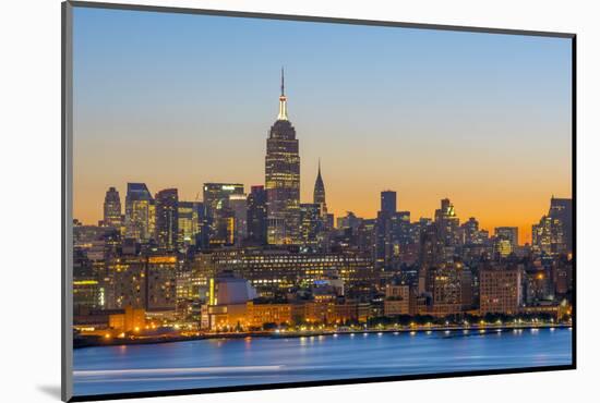 New York Skyline with Midtown, Manhattan and Empire State Building Viewed across Hudson River-Alan Copson-Mounted Photographic Print