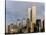 New York Skyline with World Trade Centre Building USA, 1997-null-Stretched Canvas