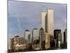 New York Skyline with World Trade Centre Building USA, 1997-null-Mounted Premium Photographic Print