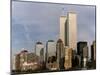 New York Skyline with World Trade Centre Building USA, 1997-null-Mounted Photographic Print