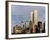 New York Skyline with World Trade Centre Building USA, 1997-null-Framed Photographic Print