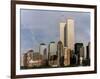 New York Skyline with World Trade Centre Building USA, 1997-null-Framed Photographic Print