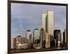 New York Skyline with World Trade Centre Building USA, 1997-null-Framed Photographic Print