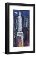 New York Skyline-Mark Gleberzon-Framed Art Print