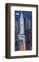 New York Skyline-Mark Gleberzon-Framed Art Print