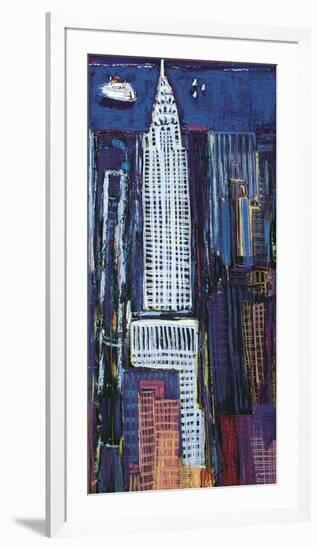 New York Skyline-Mark Gleberzon-Framed Giclee Print