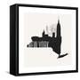 New York Skyline-null-Framed Stretched Canvas