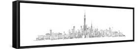 New York Skyline-Avery Tillmon-Framed Stretched Canvas