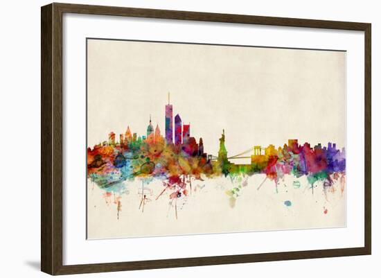 New York Skyline-Michael Tompsett-Framed Art Print