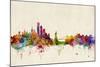 New York Skyline-Michael Tompsett-Mounted Art Print