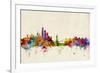 New York Skyline-Michael Tompsett-Framed Art Print