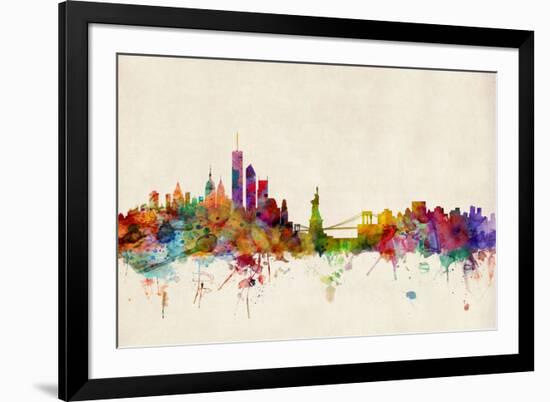 New York Skyline-Michael Tompsett-Framed Art Print