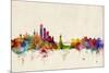 New York Skyline-Michael Tompsett-Mounted Art Print