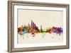 New York Skyline-Michael Tompsett-Framed Art Print