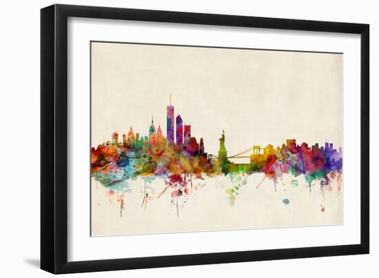 New York Skyline-Michael Tompsett-Framed Art Print