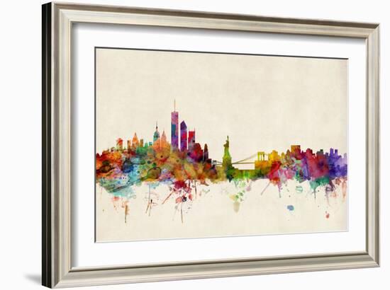 New York Skyline-Michael Tompsett-Framed Art Print