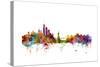 New York Skyline-Michael Tompsett-Stretched Canvas