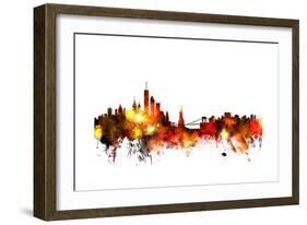 New York Skyline-Michael Tompsett-Framed Premium Giclee Print