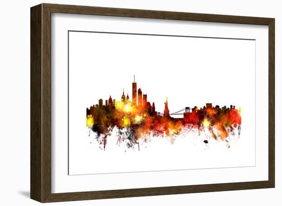 New York Skyline-Michael Tompsett-Framed Art Print