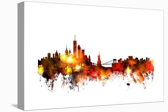 New York Skyline-Michael Tompsett-Stretched Canvas