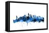 New York Skyline-Michael Tompsett-Framed Stretched Canvas