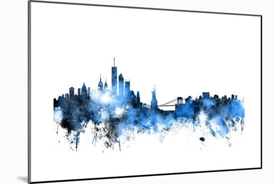 New York Skyline-Michael Tompsett-Mounted Art Print