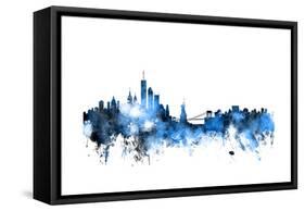 New York Skyline-Michael Tompsett-Framed Stretched Canvas