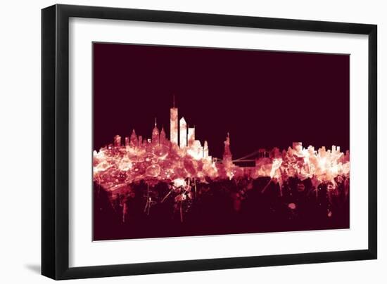 New York Skyline-Michael Tompsett-Framed Art Print