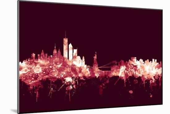 New York Skyline-Michael Tompsett-Mounted Art Print