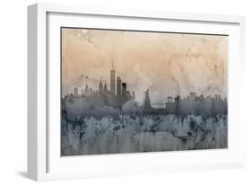 New York Skyline-Michael Tompsett-Framed Art Print