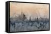 New York Skyline-Michael Tompsett-Framed Stretched Canvas