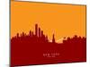 New York Skyline-Michael Tompsett-Mounted Art Print