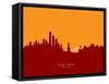 New York Skyline-Michael Tompsett-Framed Stretched Canvas