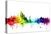 New York Skyline-Michael Tompsett-Stretched Canvas