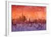 New York Skyline-Michael Tompsett-Framed Art Print