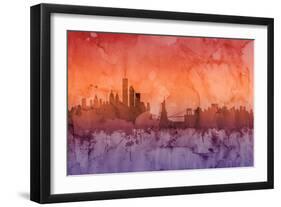 New York Skyline-Michael Tompsett-Framed Art Print