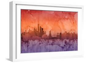 New York Skyline-Michael Tompsett-Framed Art Print